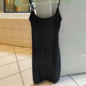 black sparkly bodycon dress
